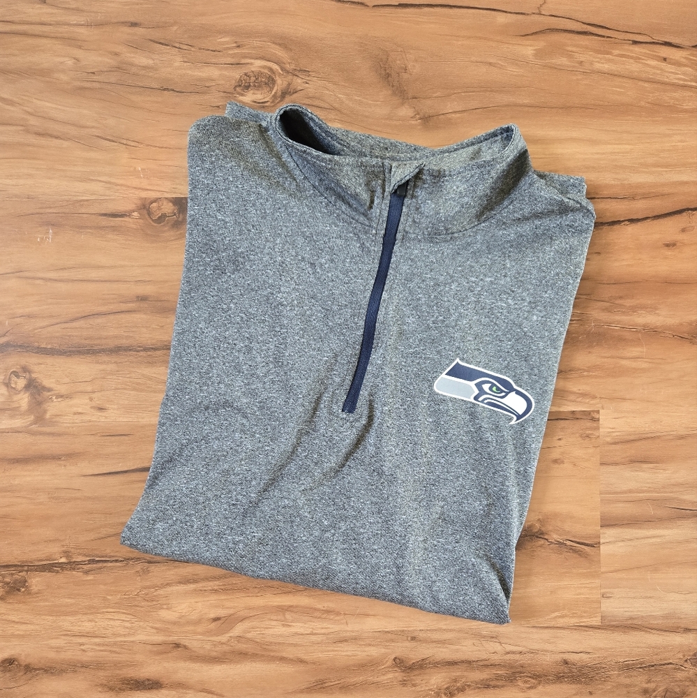Half Zip Seattle Seahawks Long Sleeve